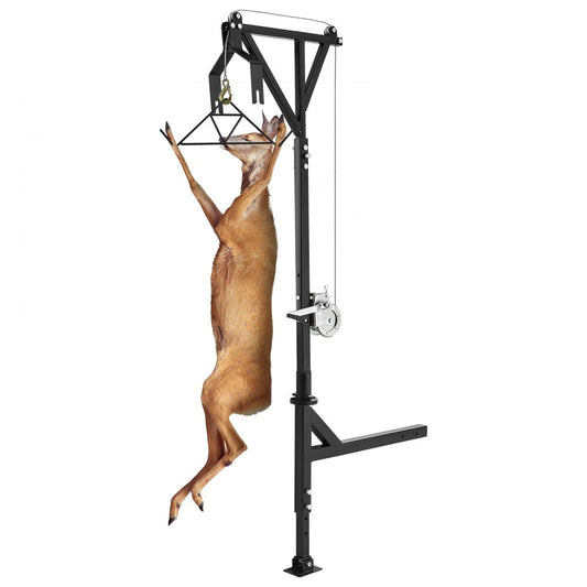HXCZDJ-04 - Compact 600 lbs Hitch Mounted Deer Hoist with Manual Winch