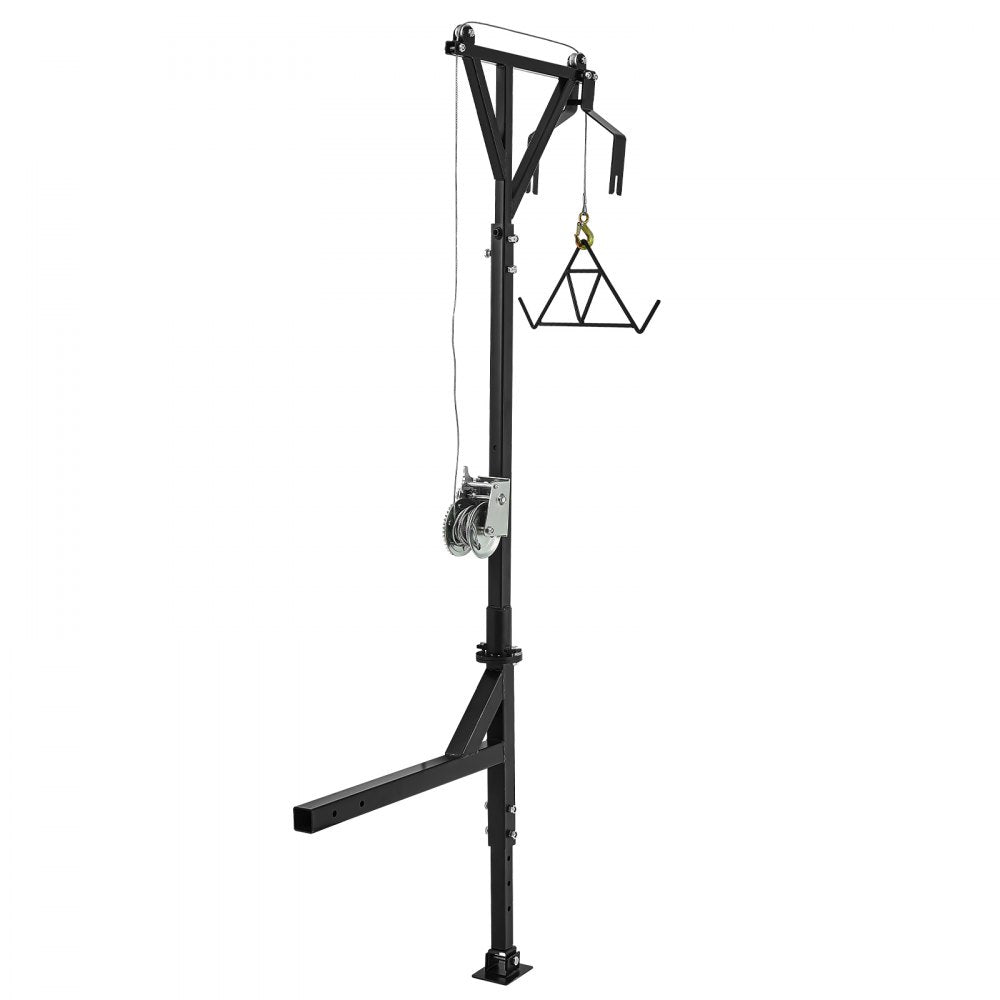 HXCZDJ-04 - Compact 600 lbs Hitch Mounted Deer Hoist with Manual Winch