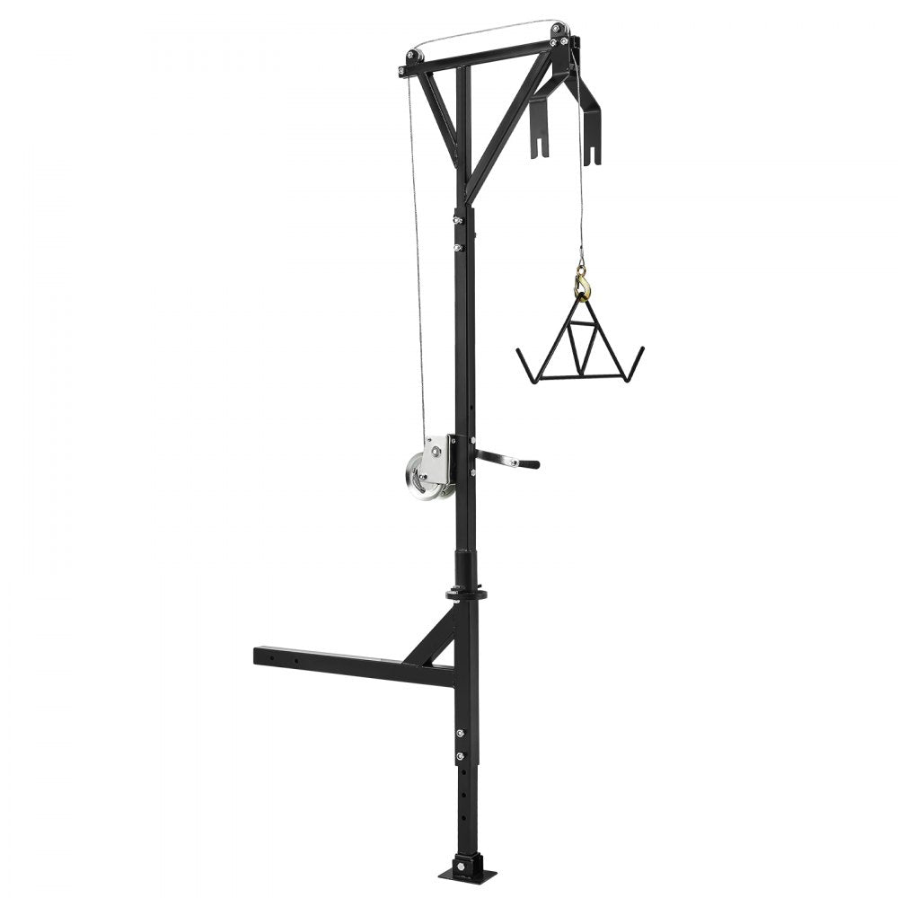 HXCZDJ-04 - Compact 600 lbs Hitch Mounted Deer Hoist with Manual Winch