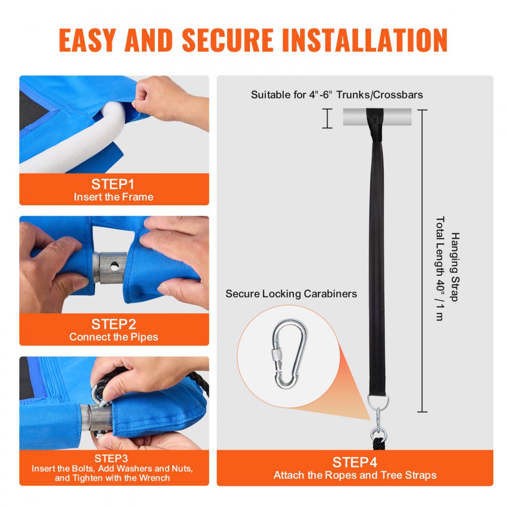 YXS-BQ01 - Durable 60" x 32" Outdoor Platform Swing for Kids
