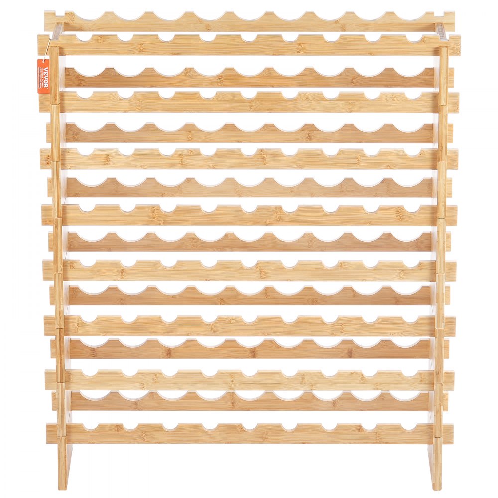 OPX-KWR872 - 35.4"x9.8"x40.7" Bamboo Wine Rack for 72 Bottles