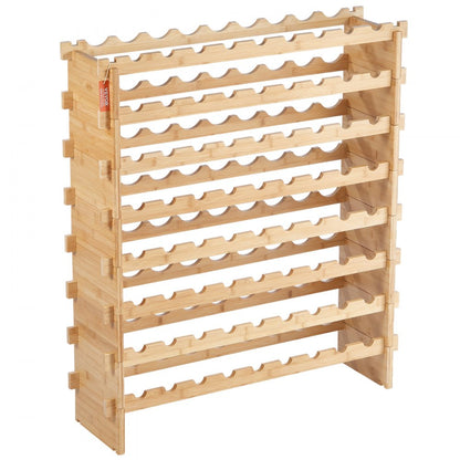 OPX-KWR872 - 35.4"x9.8"x40.7" Bamboo Wine Rack for 72 Bottles