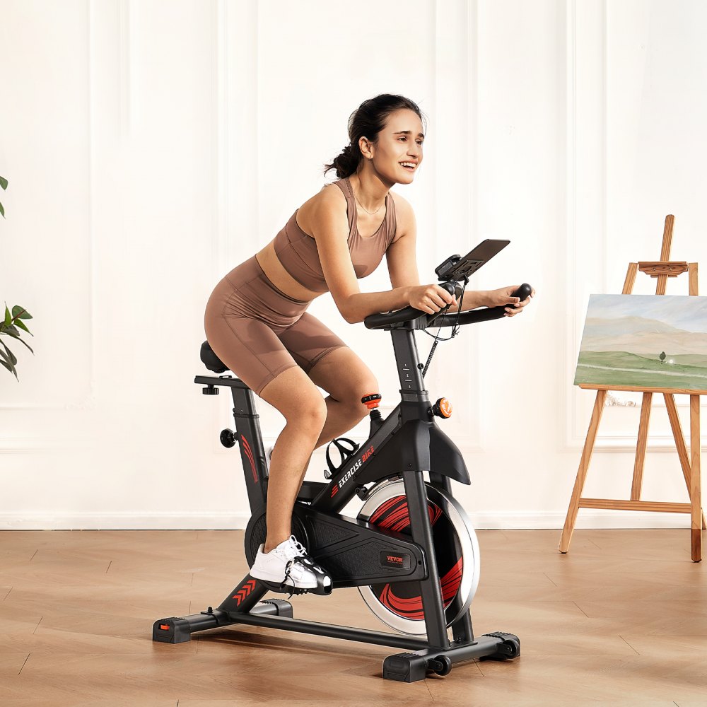 S706 - Magnetic Resistance Exercise Bike with Comfortable Seat and 35lbs Flywheel