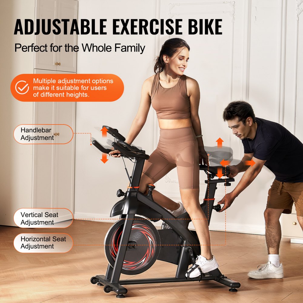 S708 - Heavy-Duty Magnetic Resistance Exercise Bike with Comfortable Seat