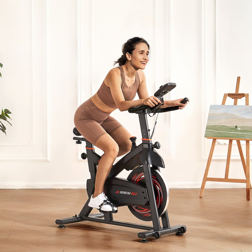 S708 - Heavy-Duty Magnetic Resistance Exercise Bike with Comfortable Seat