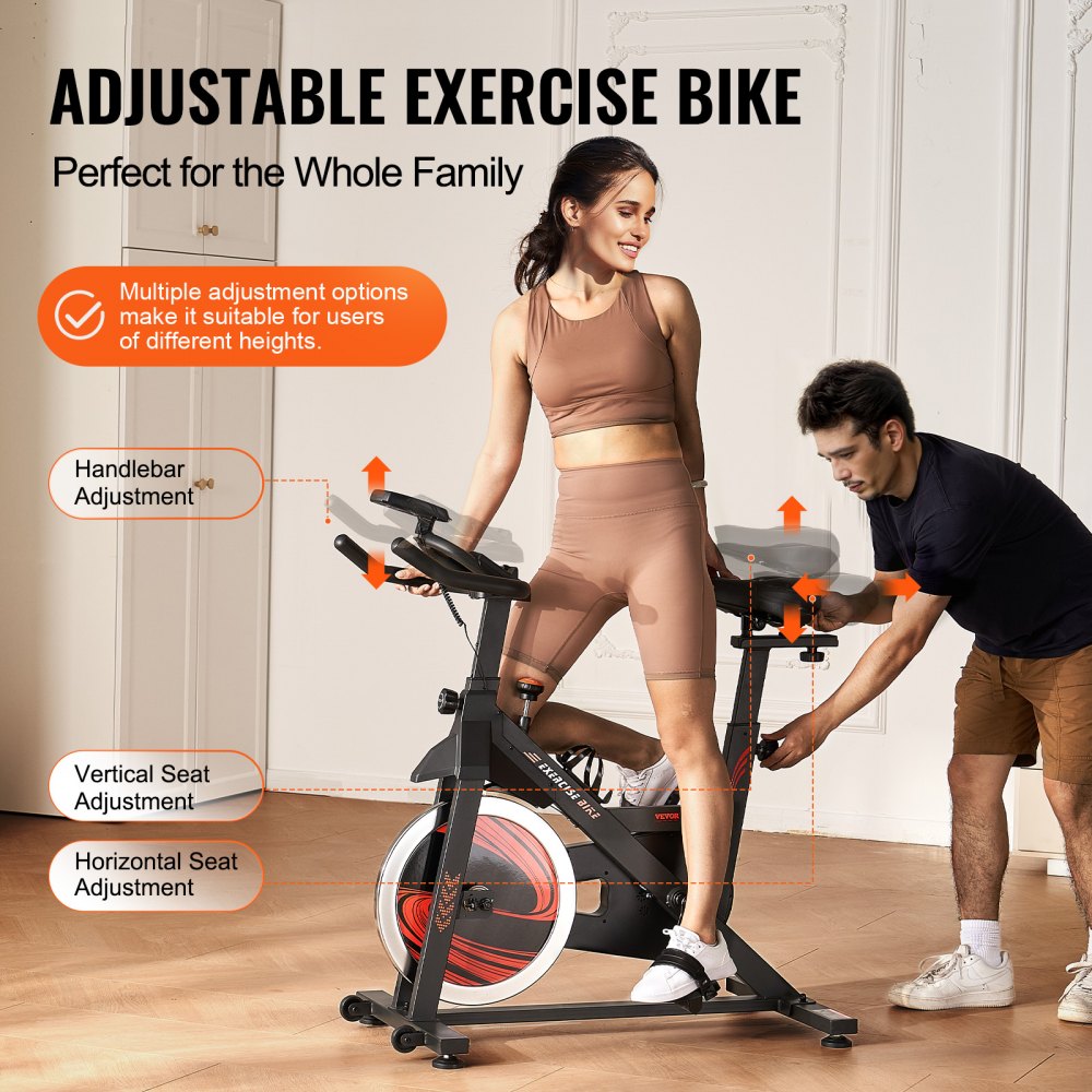 S310 - Durable Carbon Steel Exercise Bike with Magnetic Resistance and Adjustable Features