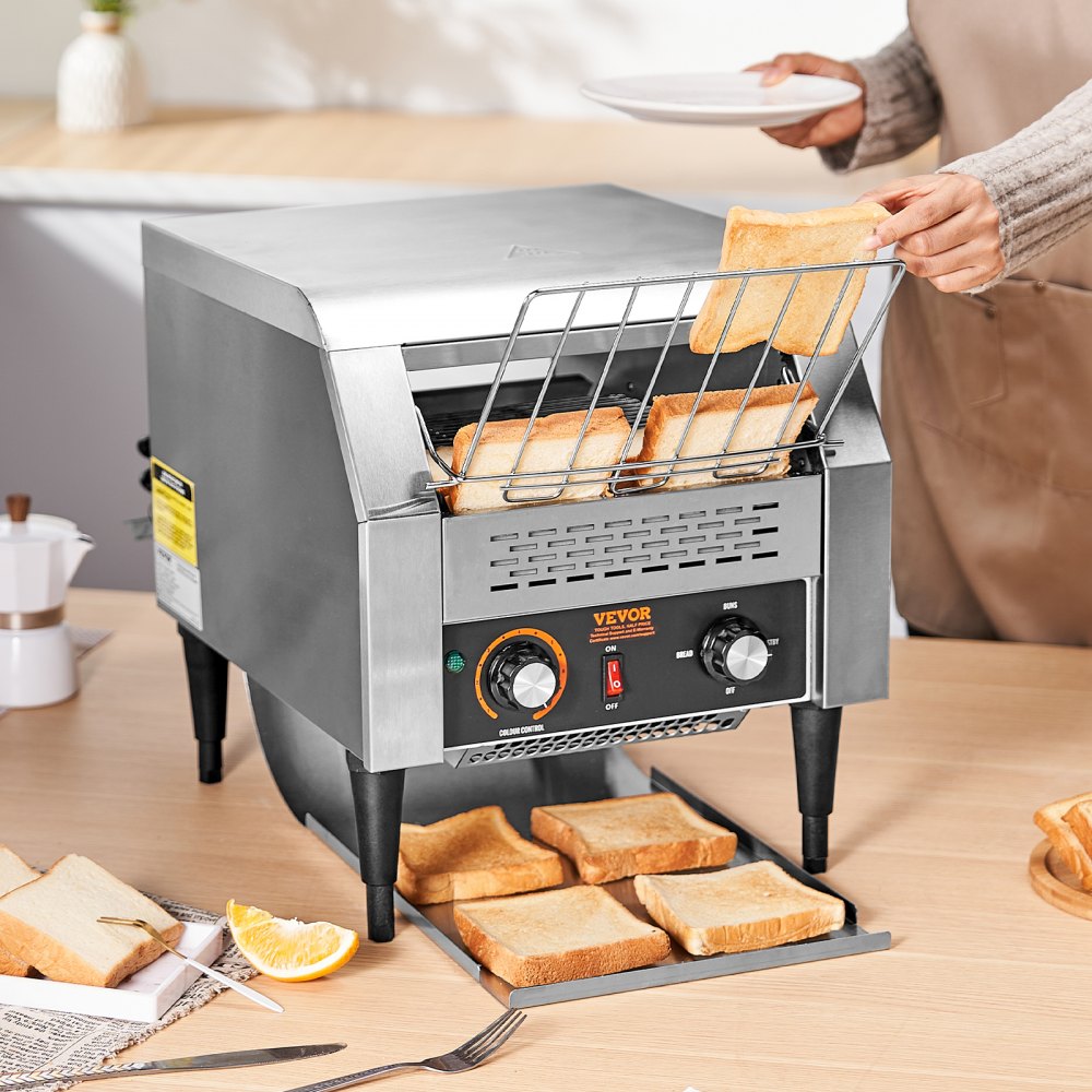 TT-300 - Heavy-Duty Stainless Steel Conveyor Toaster for Commercial Use