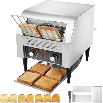 TT-300 - Heavy-Duty Stainless Steel Conveyor Toaster for Commercial Use