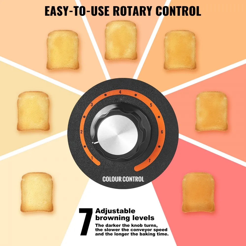 TT-450 - High-Capacity Stainless Steel Conveyor Toaster for 450 Slices Hourly