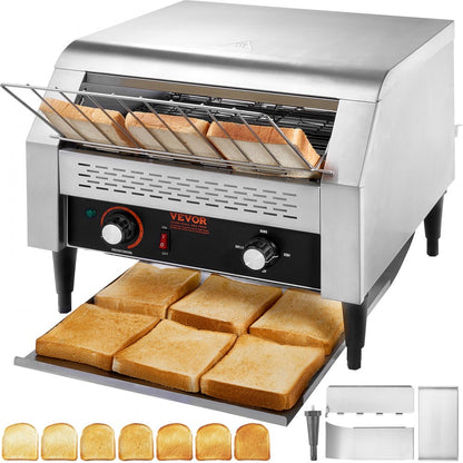 TT-450 - High-Capacity Stainless Steel Conveyor Toaster for 450 Slices Hourly