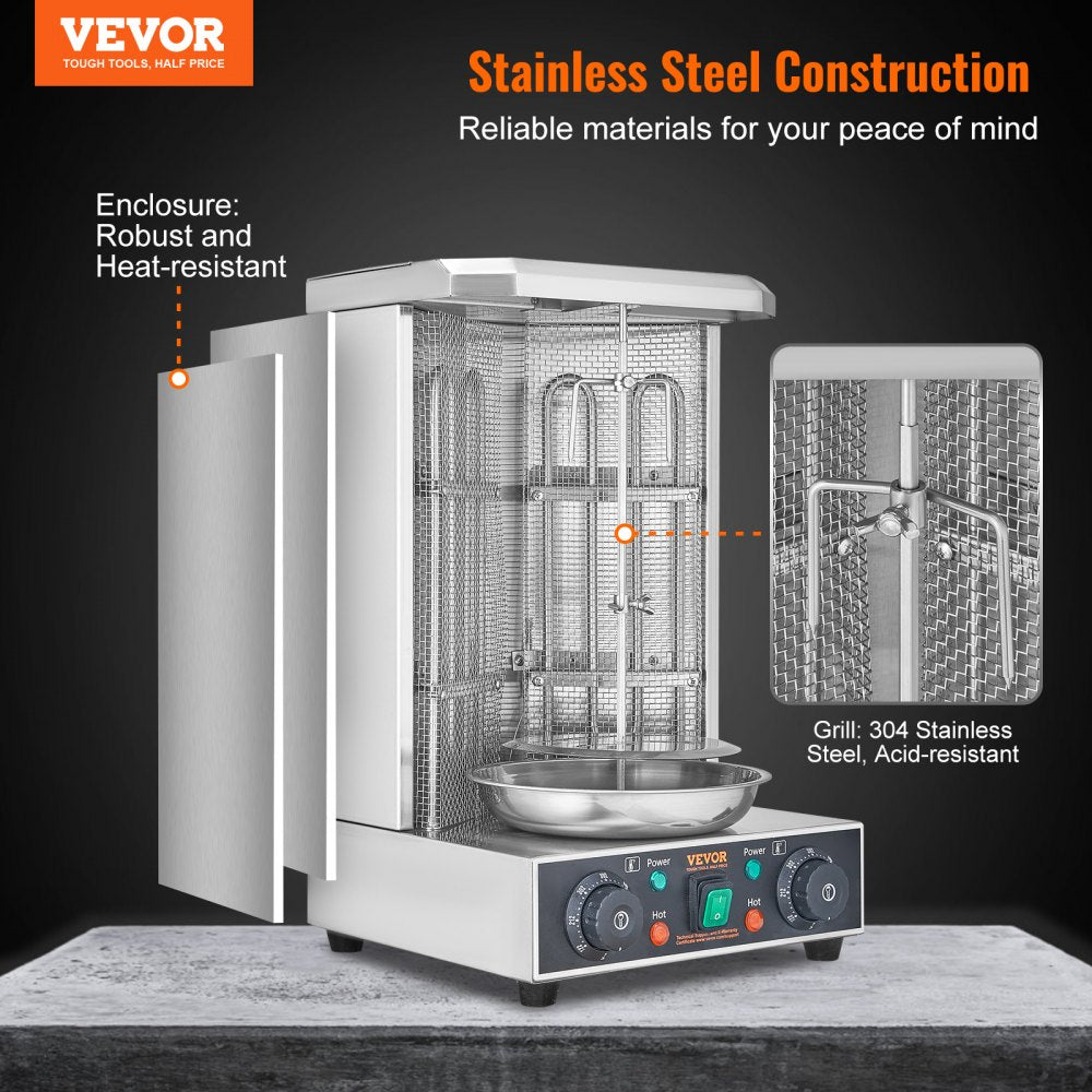 ZH-9211 - Electric Shawarma Grill Machine for Tender, Flavorful Meats