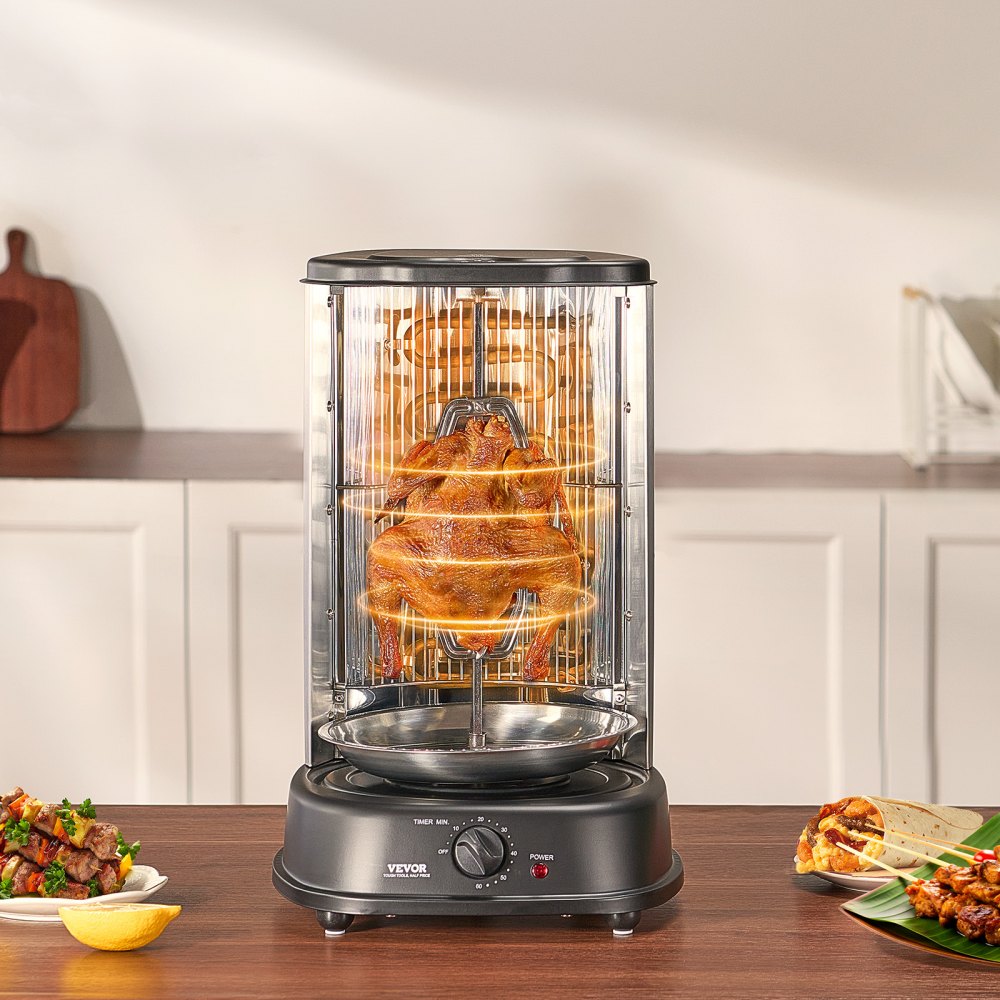 TB1022A - Stainless Steel 360° Rotating Shawarma Grill for Delicious Meats