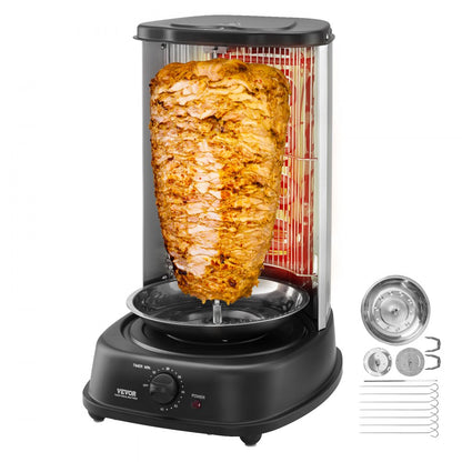 TB1022A - Stainless Steel 360° Rotating Shawarma Grill for Delicious Meats