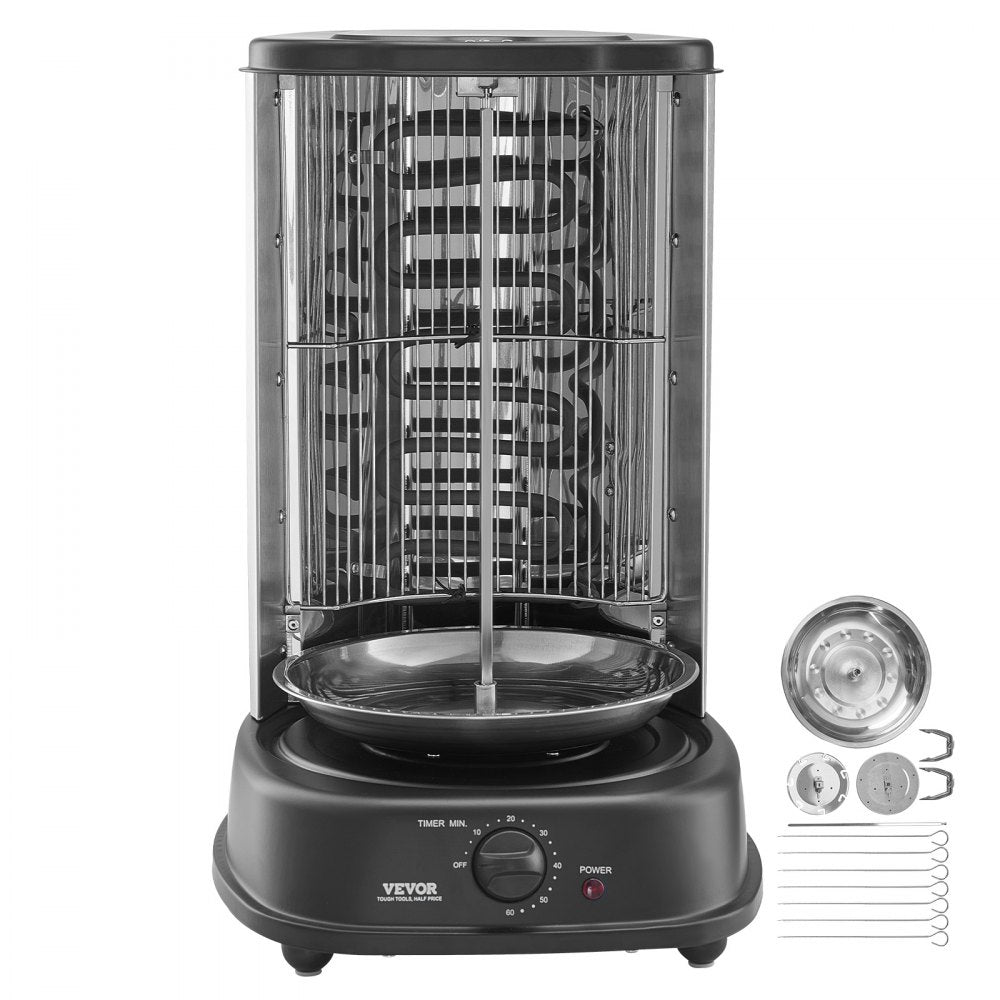 TB1022A - Stainless Steel 360° Rotating Shawarma Grill for Delicious Meats