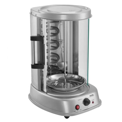 TB1023A-F - Vertical Shawarma Grill with 360° Rotating Stainless Steel Design