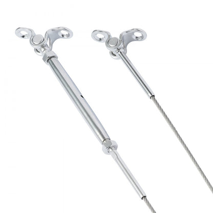 YXHF-1054+2021-1/8"-30 - T316 Stainless Steel Adjustable 1/8" Cable Railing Kit