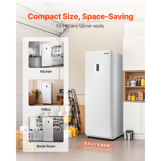 BD398WE - 14 Cu.Ft Convertible Freezer/Refrigerator, Quiet & Energy-Efficient
