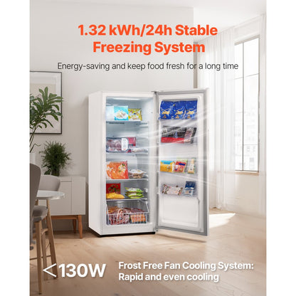 BD480WE - 17 Cu.Ft Frost Free Upright Freezer with Adjustable Shelves
