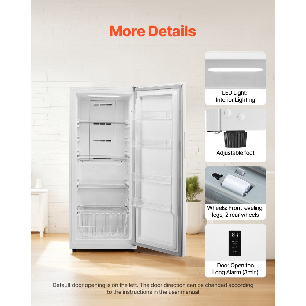 BD480WE - 17 Cu.Ft Frost Free Upright Freezer with Adjustable Shelves