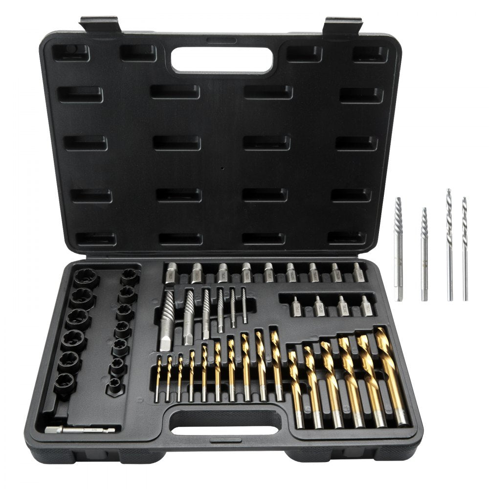 YM-48 - 48-Piece Bolt Screw Extractor Set for Automotive & Home Repairs