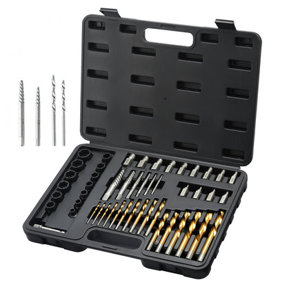 YM-48 - 48-Piece Bolt Screw Extractor Set for Automotive & Home Repairs