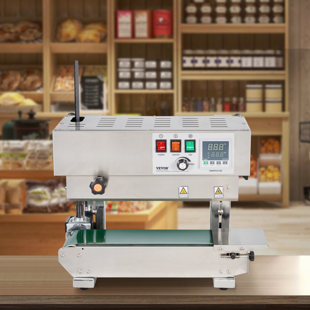 900MLS - Stainless Steel Continuous Bag Sealer, 16 m/min Speed, 600W Power