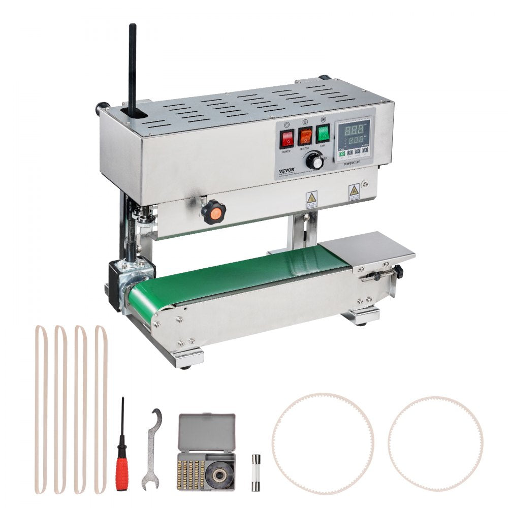 900MLS - Stainless Steel Continuous Bag Sealer, 16 m/min Speed, 600W Power