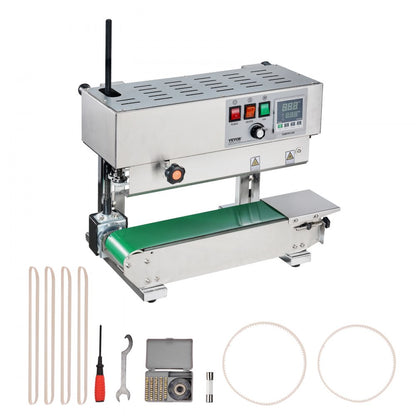 900MLS - Stainless Steel Continuous Bag Sealer, 16 m/min Speed, 600W Power