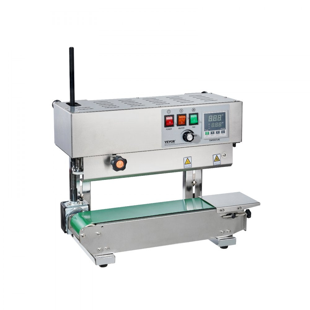 900MLS - Stainless Steel Continuous Bag Sealer, 16 m/min Speed, 600W Power