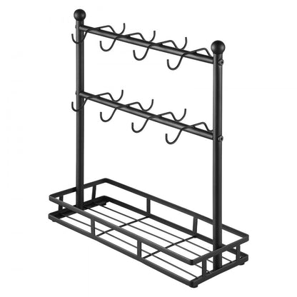 MUG-XM001 - 16-Hook Coffee Mug Holder & Storage Rack for Countertop
