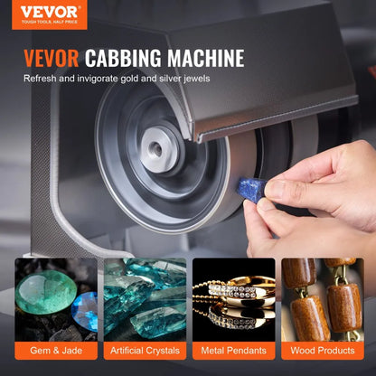 VV-JH-6P - VEVOR 6" Cabbing Machine with Diamond Wheels & Smart Water System