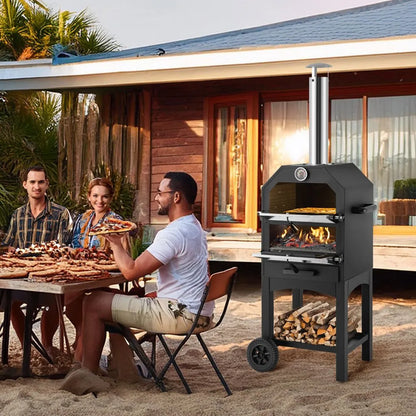 JY-MY-PSL-12 - 12" Portable Pizza Oven with 932°F Cooking Power