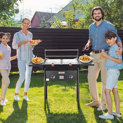 DBFY01 - 4-Gallon Outdoor Propane Deep Fryer with Dual Burners