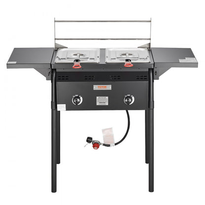 DBFY01 - 4-Gallon Outdoor Propane Deep Fryer with Dual Burners