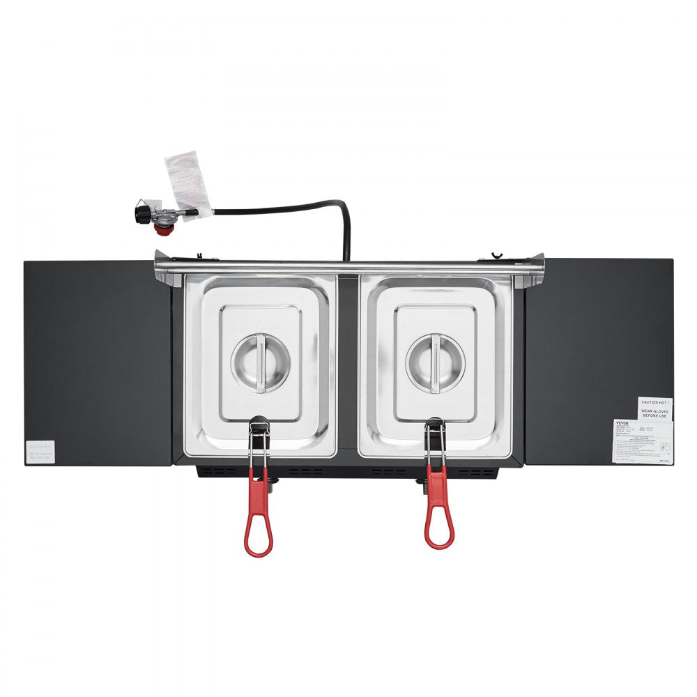 DBFY01 - 4-Gallon Outdoor Propane Deep Fryer with Dual Burners
