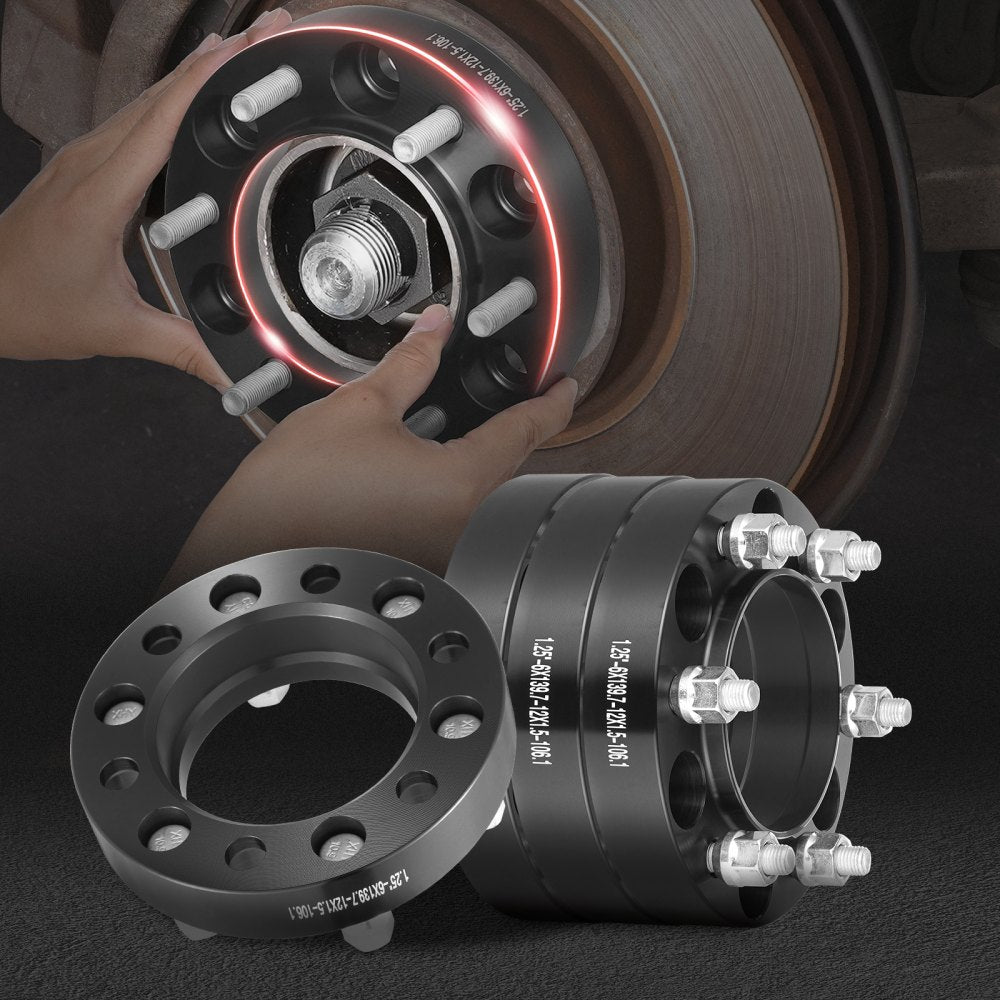 6550-6550-BT-106.1-07 - Durable 1.25" Blue Wheel Spacers for Toyota & Lexus