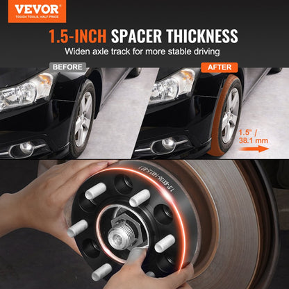 6135-6135-CT-87.1-09 - 1.5" Forged Wheel Spacers for Enhanced Stability