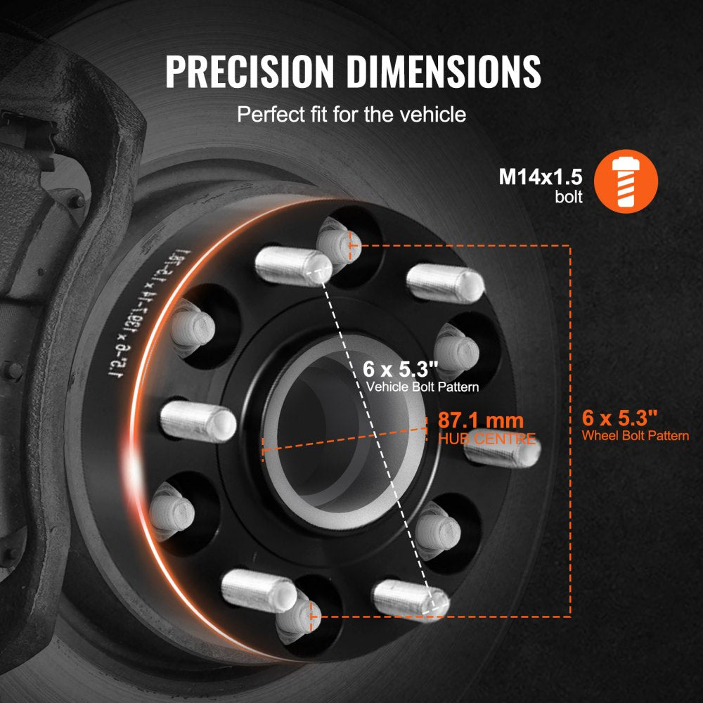 6135-6135-CT-87.1-09 - 1.5" Forged Wheel Spacers for Enhanced Stability