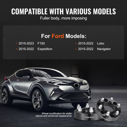 6135-6135-CT-87.1-09 - 1.5" Forged Wheel Spacers for Enhanced Stability