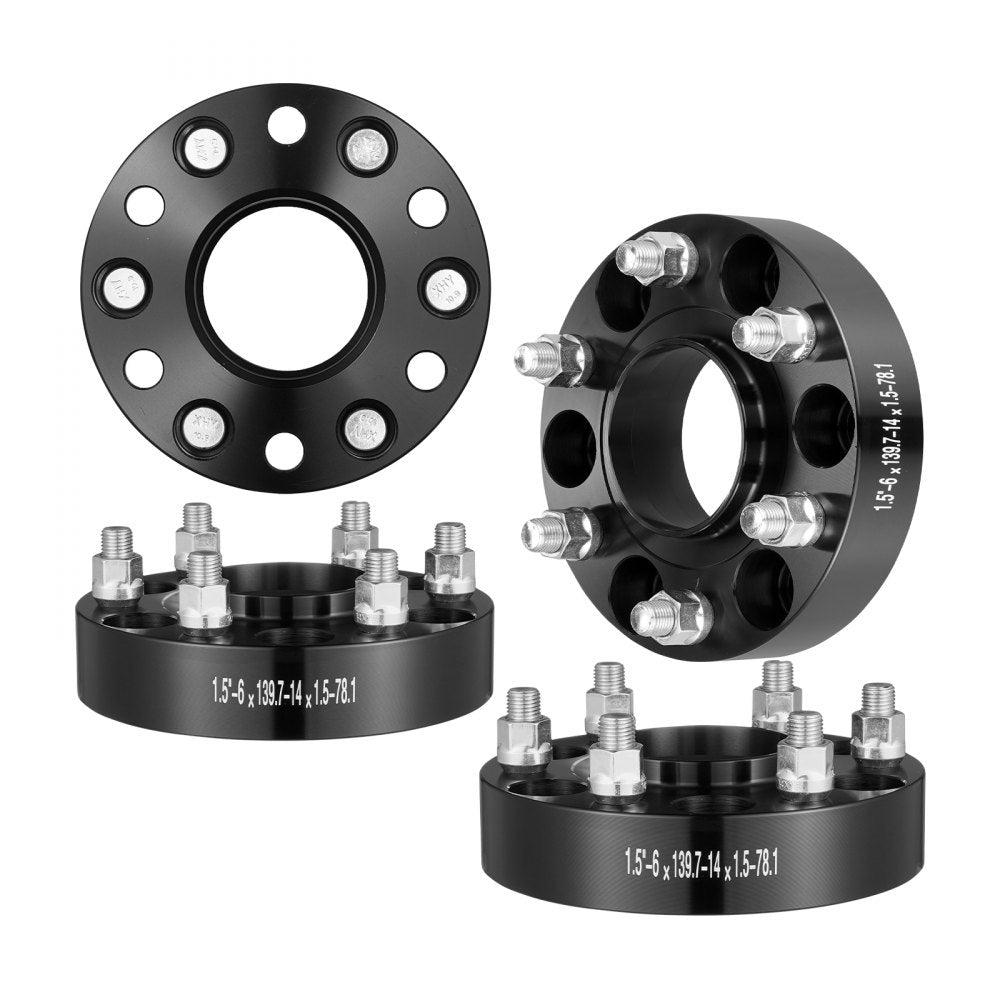6550-6550-CT-78.1-09 - VEVOR 1.5-Inch Wheel Spacers for Enhanced Stability