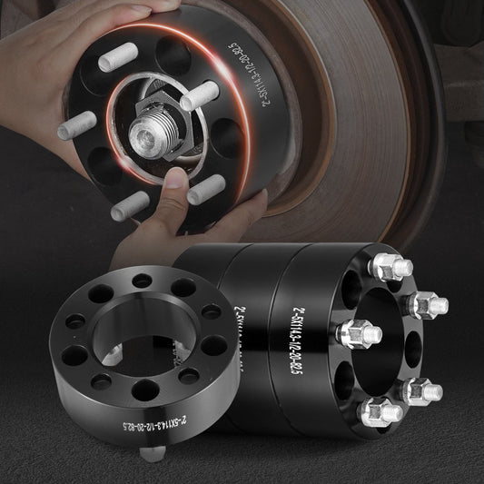 5450-5450-E-82.5-04 - 2-Inch Black Wheel Spacers for Jeep & Ford