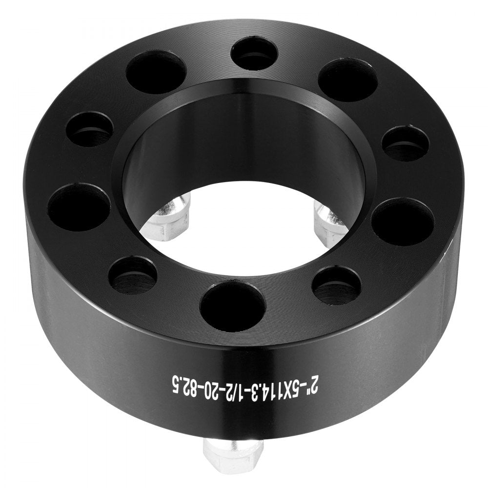 5450-5450-E-82.5-04 - 2-Inch Black Wheel Spacers for Jeep & Ford