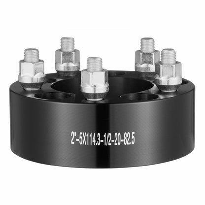 5450-5450-E-82.5-04 - 2-Inch Black Wheel Spacers for Jeep & Ford
