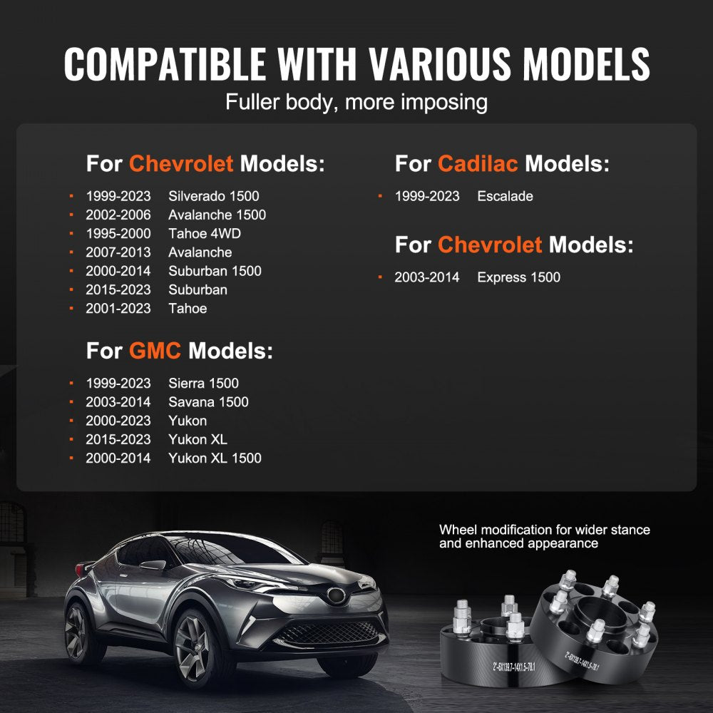 6550-6550-ET-78.1-09 - 2-Inch Black Wheel Spacers for Enhanced Stability & Grip