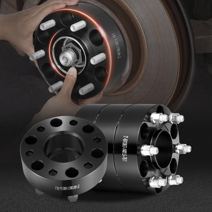 6550-6550-ET-78.1-09 - 2-Inch Black Wheel Spacers for Enhanced Stability & Grip