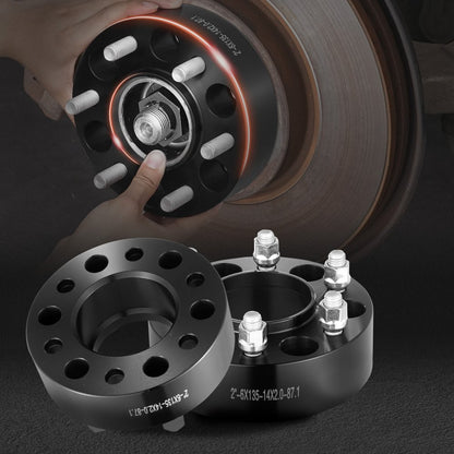6135-6135-ET-87.1-50 - 2-Inch Aluminum Wheel Spacers for Jeep & Ford