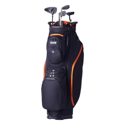 LS-95217 - 14-Way Golf Cart Bag with 13 Pockets and Waterproof Design