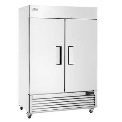 MF-49 - 44.21 Cu.ft Stainless Steel 2-Door Commercial Freezer with Digital Control