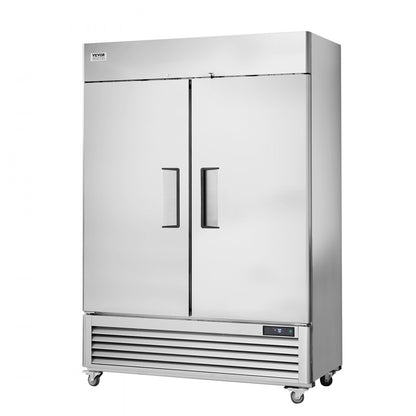 MF-49 - 44.21 Cu.ft Stainless Steel 2-Door Commercial Freezer with Digital Control