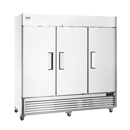 MF-83 - 60.42 Cu.ft 3-Door Stainless Steel Commercial Freezer with Digital Control